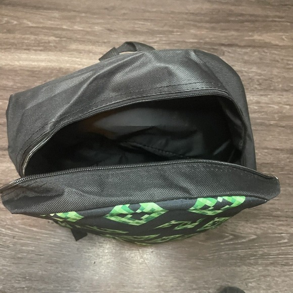 Minecraft Green & Black Creeper All Over Print‎ Backpack Water Bottle Holder - Picture 5 of 5